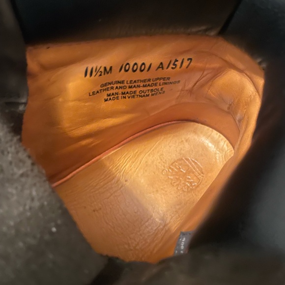 Men's Dark Brown Timberland Leather Boots - Picture 6 of 7